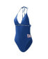 Women's Royal New York Giants Full Count One-Piece Swimsuit