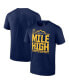 Фото #2 товара Men's Navy Denver Nuggets 2023 Western Conference Champions Spin Hometown Mantra T-shirt