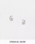 Kingsley Ryan Sterling Silver moon & star stud earrings