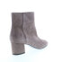 Bruno Magli Vinny BW2VINO3 Womens Gray Suede Zipper Casual Dress Boots