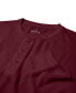 Фото #3 товара Men's Oversized Waffle-Knit Thermal Henley Shirt