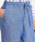 ფოტო #4 პროდუქტის Women's 100% Linen Drawstring Pants, Created for Macy's