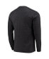 Фото #4 товара Men's Heathered Black Carolina Panthers Halftime Long Sleeve T-shirt