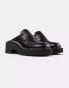 Camper – Leder-Clogs in Schwarz