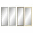 Фото #1 товара Настенное зеркало DKD Home Decor 36 x 2 x 95,5 cm Стеклянный Натуральный Серый Коричневый Белый полистирол Тропический Лист раст