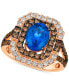 Blueberry Tanzanite (1-3/4 ct. t.w.), Chocolate Diamonds (7/8 ct. t.w.) & Nude Diamonds (3/8 ct. t.w.) Ring in 14k Rose Gold