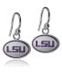 Women's LSU Tigers Silver-Tone Enamel Dangle Earrings