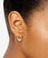 ფოტო #2 პროდუქტის Claddagh Round Hoop Earrings in 14k Gold, 3/8"
