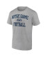 ფოტო #3 პროდუქტის Men's Heathered Gray Notre Dame Fighting Irish First Sprint Team T-shirt