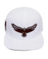 Men's White Maryland Eastern Shore Hawks Mascot Evergreen Wool Snapback Hat