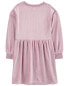 Фото #6 товара Kid Long-Sleeve Velour Dress 7