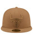 ფოტო #3 პროდუქტის Men's Tan Chicago Bulls 59FIFTY Fitted Hat