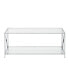 Фото #3 товара Oxford Chrome Coffee Table with Shelf