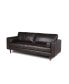 Фото #9 товара Maebelle Leather Sofa with Tufted Seat And Back