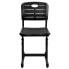 Фото #3 товара Adjustable Height Black Student Chair With Black Pedestal Frame