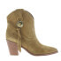 Фото #1 товара Frye Faye Concho Short 70368 Womens Brown Leather Slip On Western Boots 6.5