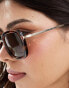 Фото #4 товара Mango oversized square frame sunglasses in tort