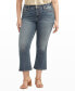 Фото #1 товара Plus Size Suki Mid Rise Curvy Fit Flare Jeans