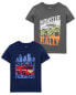 Фото #1 товара Toddler 2-Pack Truck Graphic Tees 5T