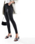 Фото #6 товара River Island coated skinny cargo trouser in black