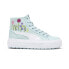 Фото #1 товара Puma Kaia 2.0 Mid Floral Platform High Top Womens Blue Sneakers Casual Shoes 39