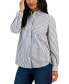 ფოტო #1 პროდუქტის Women's Cotton Buttoned-Up Shirt, Created for Macy's