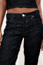 Trf creased-effect mid-rise jeans