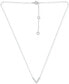 Giani Bernini cubic Zirconia Mini-Chevron 16" Pendant Necklace, Created for Macy's