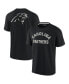 Фото #1 товара Men's and Women's Black Carolina Panthers Super Soft Short Sleeve T-shirt