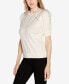 ფოტო #5 პროდუქტის Women's Short Puff-Sleeve Embellished Sweater