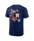 Фото #2 товара Men's Navy Houston Astros Split Zone T-Shirt