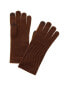 Phenix Traveling Rib Cashmere Tech Gloves Women's Brown
