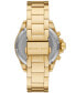ფოტო #3 პროდუქტის Women's Wren Chronograph Gold-Tone Stainless Steel Watch 42mm