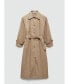 ფოტო #1 პროდუქტის Women's Shirt Collar Cotton Trench Coat