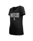 ფოტო #3 პროდუქტის Big Girls Black Chicago White Sox Flip Sequin Team V-Neck T-shirt