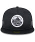 Фото #2 товара Men's Black New York Mets 2024 Clubhouse 59FIFTY Fitted Hat