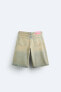 Фото #8 товара Крашеные джинсовые шорты ZARA