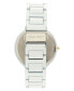 ფოტო #3 პროდუქტის Women's White Rubberized Bracelet Watch, 40.5mm