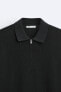 PURL KNIT POLO SHIRT