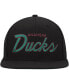 Men's Black Anaheim Ducks Core Team Script 2.0 Snapback Hat