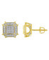 ფოტო #1 პროდუქტის Men's Diamond (1/6 ct.t.w.) Earring in 10K Yellow Gold