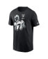 Фото #3 товара Men's Davante Adams Black Las Vegas Raiders Player Graphic T-shirt