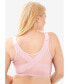 Фото #1 товара Plus Size Easy Enhancer Front Close Wireless Posture Bra