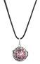 Women´s necklace Jingle bell Small flowers - red K2SC18