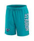 ფოტო #3 პროდუქტის Men's Teal Charlotte Hornets Post Up Mesh Shorts