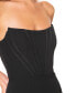 Women's Corset Strapless Midi Dress