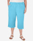 Фото #1 товара Plus Size Summer Breeze Double Gauze Capri Pants