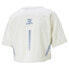 Puma Cropped Crew Neck Short Sleeve T-Shirt X Koche Womens White Casual Tops 535