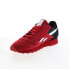 Фото #4 товара Reebok Classic Leather Mens Red Suede Lace Up Lifestyle Sneakers Shoes