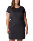 Фото #1 товара Plus Size Pacific Haze™ Short-Sleeve T-Shirt Dress, Created for Macy's